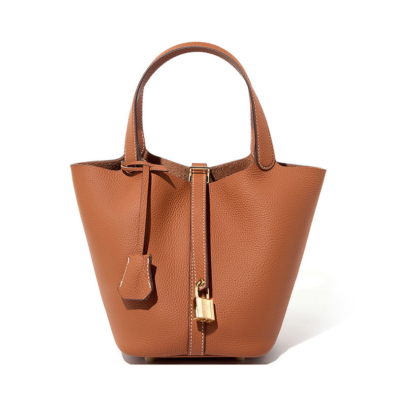 Women's Vegetable Basket Genuine Leather Mummy Bridal Wedding Handbags