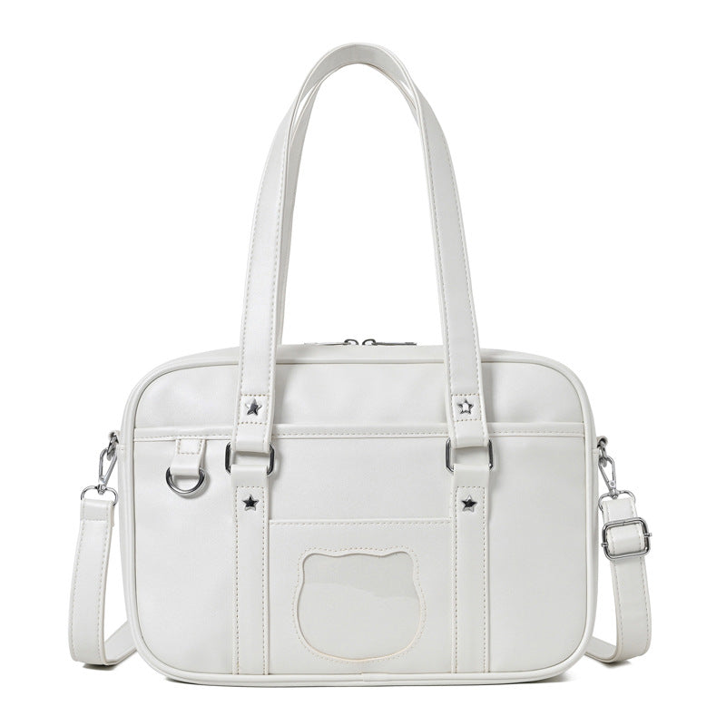 Women's Heart Uniform Style College Commuter Anime Secondary Shoulder Bags