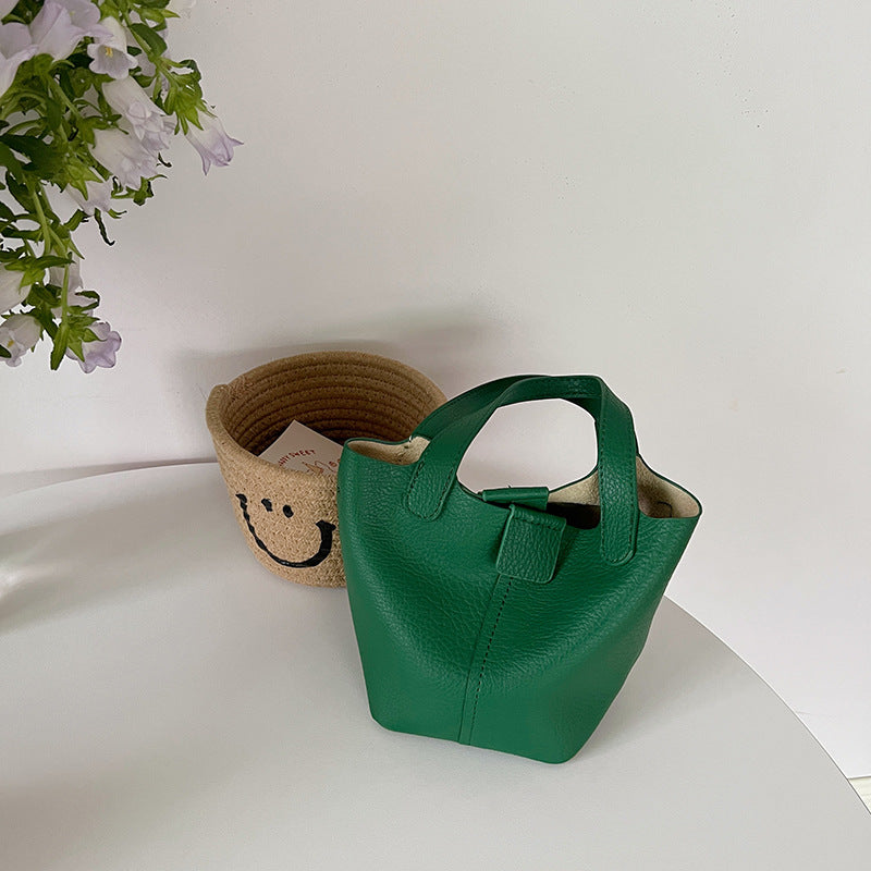 Korean Style Soft Texture Portable Personalized Vegetable Bucket Bags