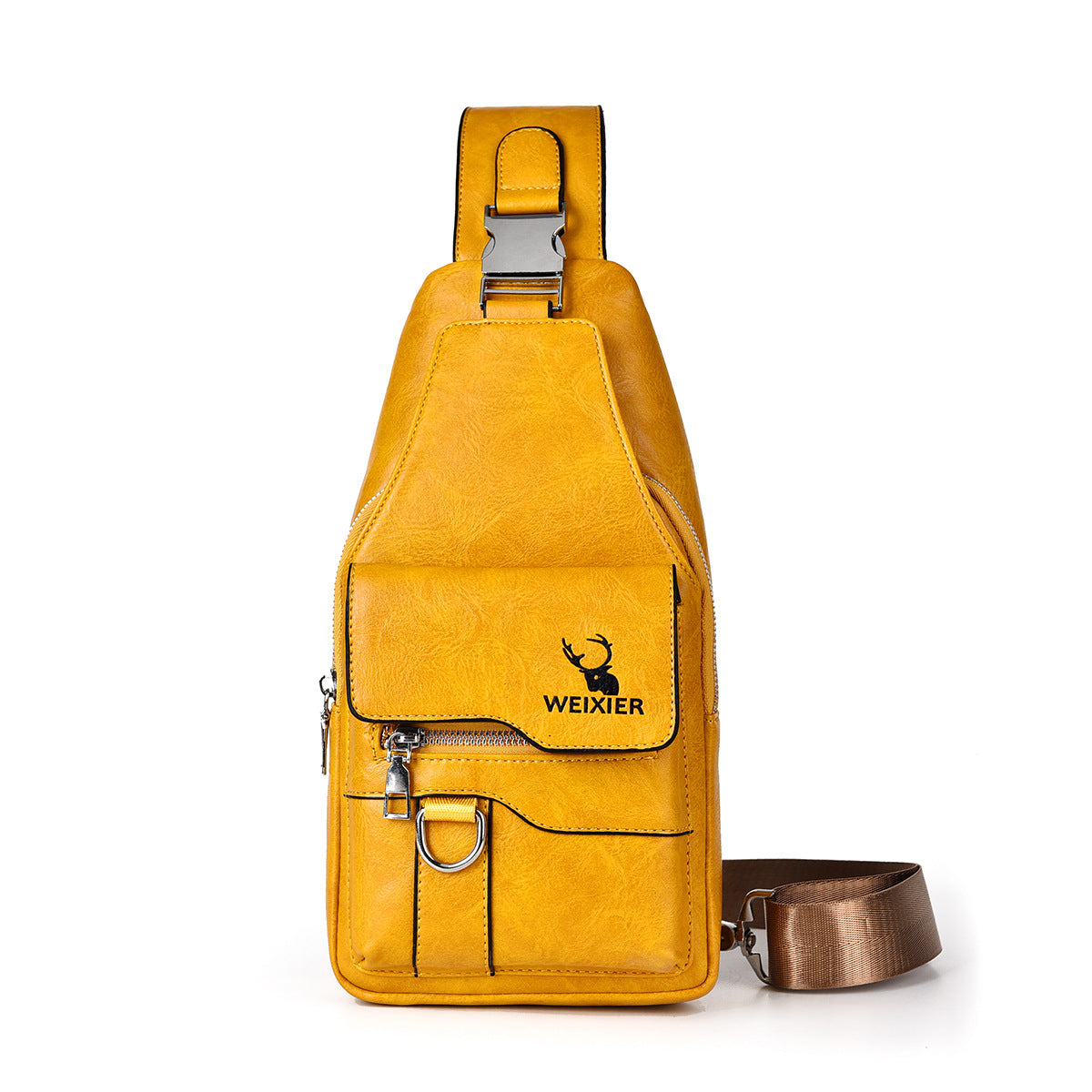 Men's Retro Easy Matching Large Capacity Waterproof Men's Chest Bags