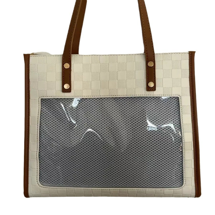 Bow Cartoon Large Capacity Versatile Transparent Handbags