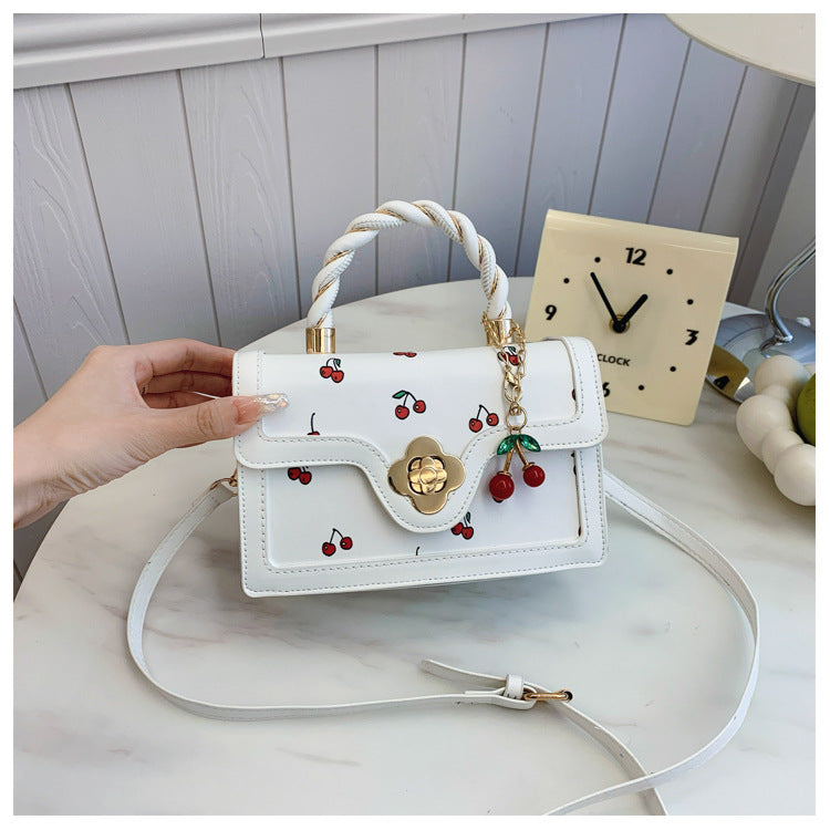 Autumn Fashion Fresh Printing Color Contrast Shoulder Bags