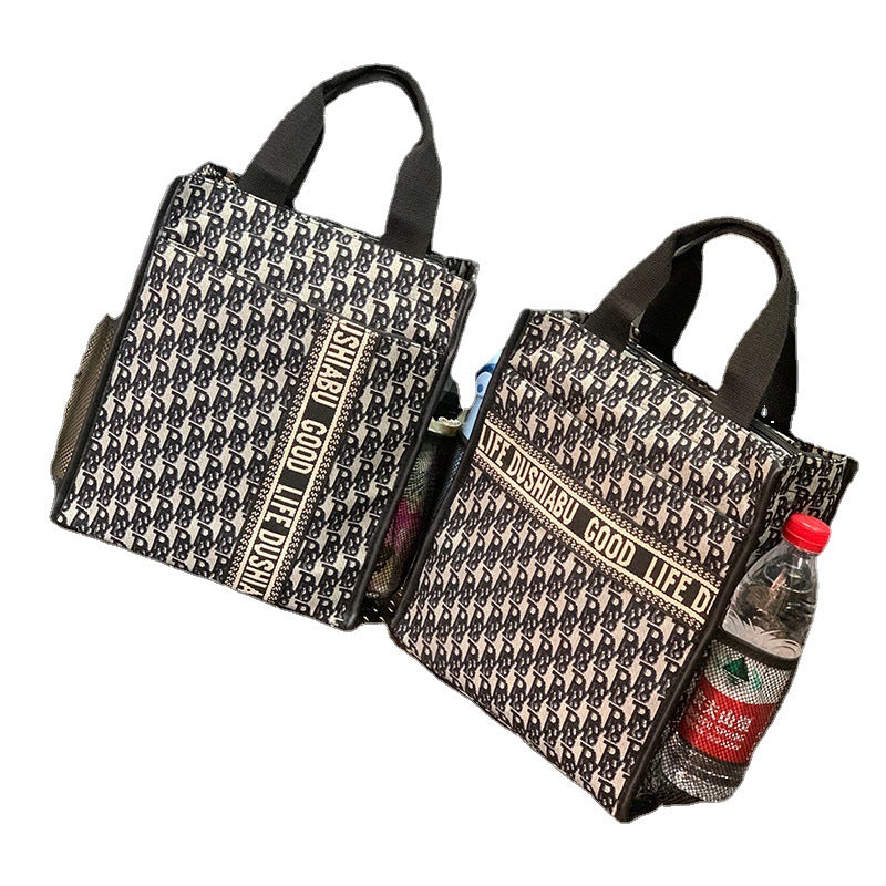 Style Thickened Lunch Tray Tuition Office Document Handbags