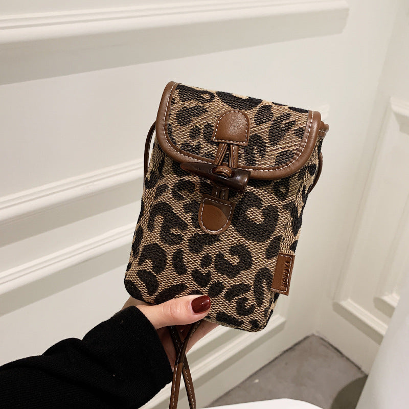 Women's Popular Fashionable Plaid Mobile Design Shoulder Bags