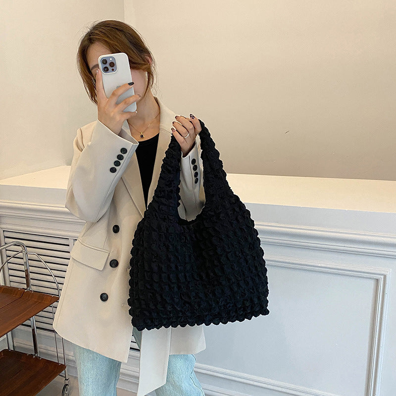 Women's Western Style Cloud Korean Underarm Large Capacity Shoulder Bags
