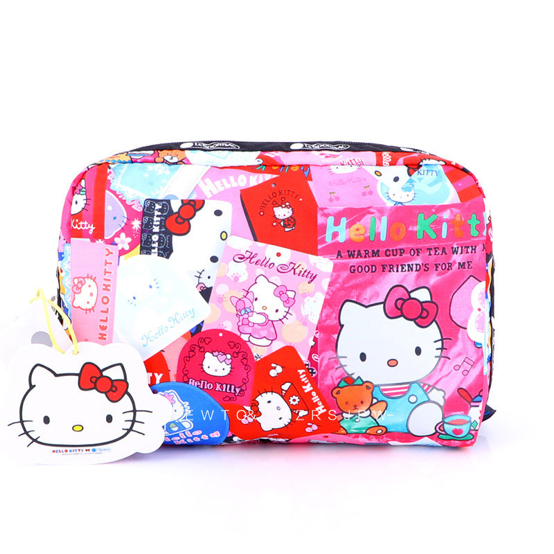 Name Cartoon Horizontal Printing Female Makeup Crossbody Bags