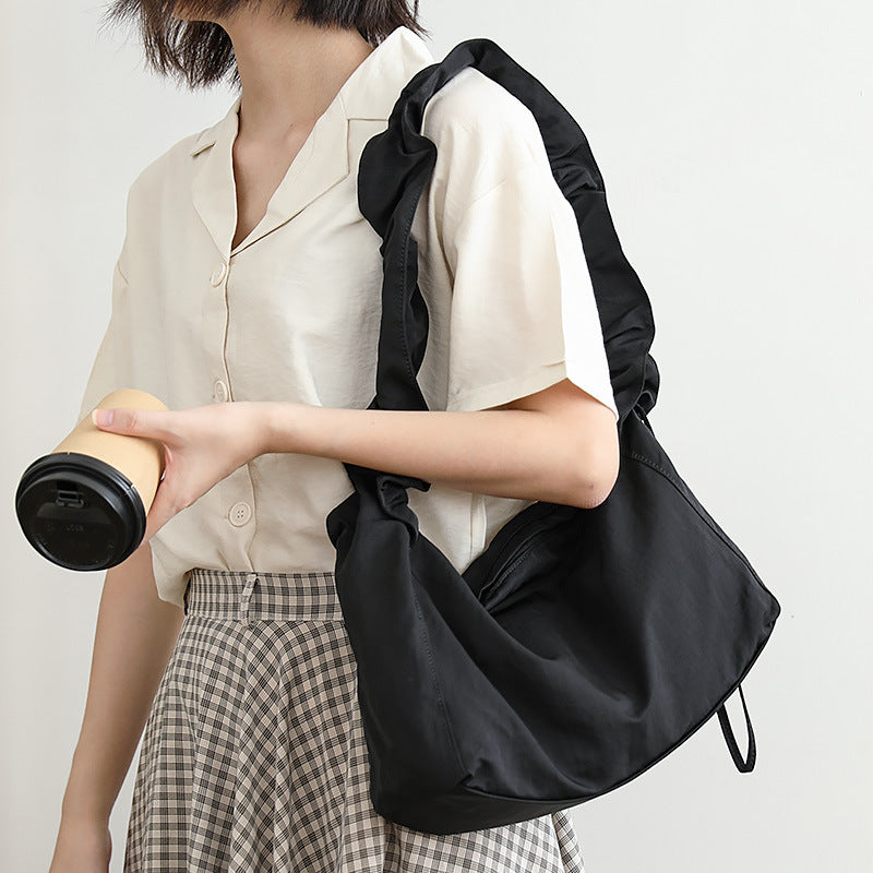 Women's Style Nylon Cloth Fresh Drawstring Leisure Crossbody Bags
