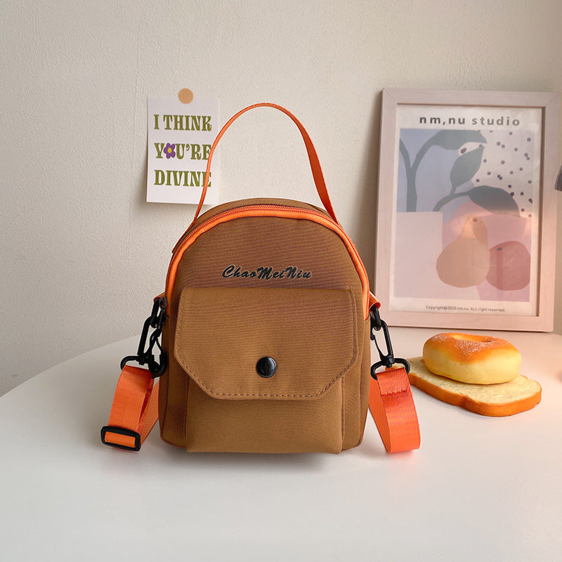 Contrast Color Nylon Large Capacity Street Bags