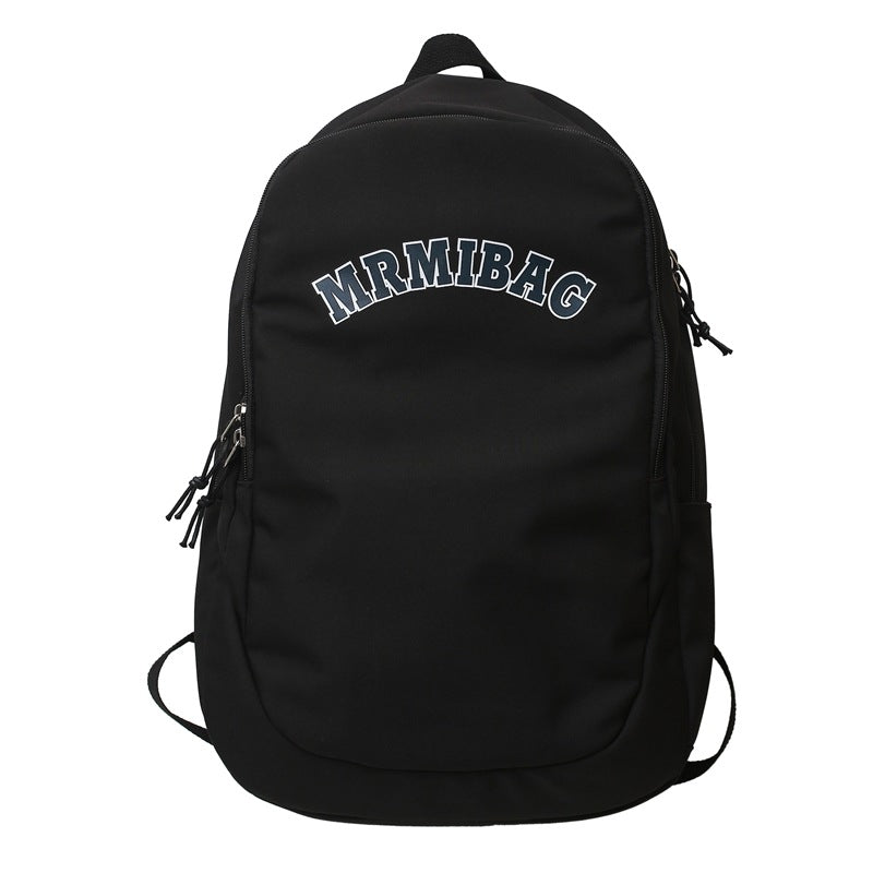Women's Retro Alphabet Solid Color High And Backpacks