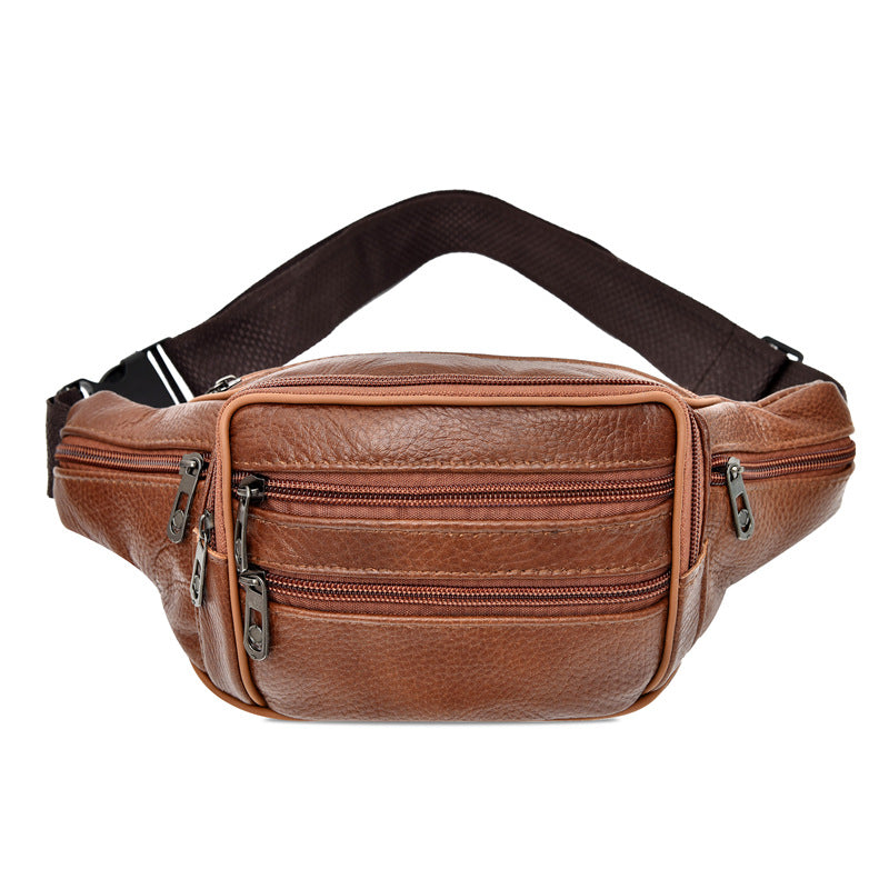 Women's & Men's & Leather Pocket Cattle Large Capacity Men's Waist Packs