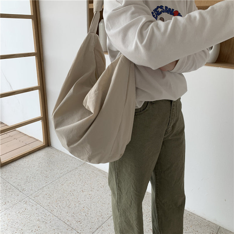 Women's Nylon Large Capacity Dumpling Simple Retro Shoulder Bags