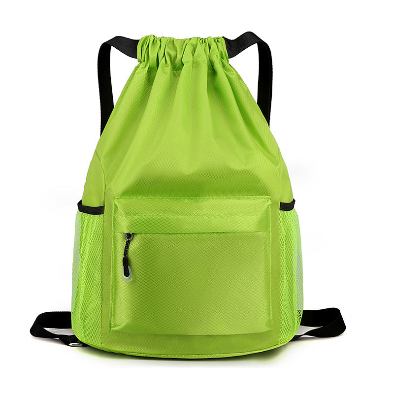 Women's Canvas Simple Solid Color Drawstring Advertising Backpacks