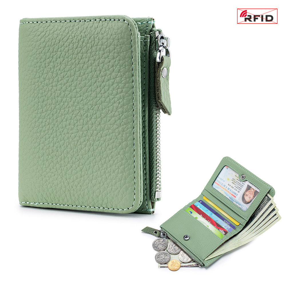 Women's Fashionable Short Large Capacity Zipper Pocket Ladies Wallets