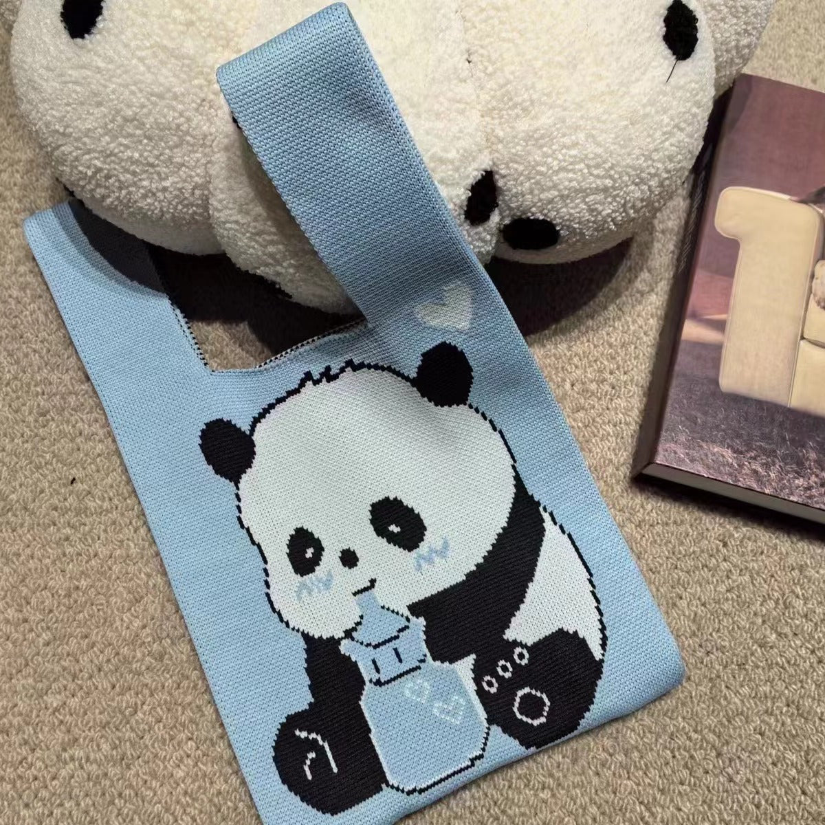 Large Capacity Hand With Gift Panda Handbags