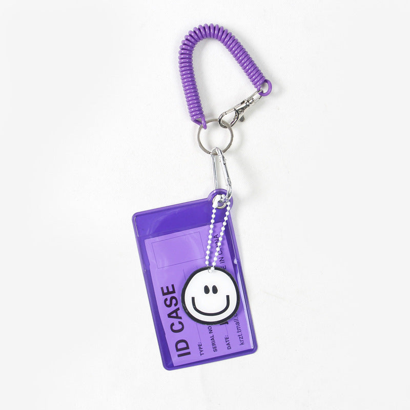 Transparent Candy Color Bus Pass Design Document Card Holder