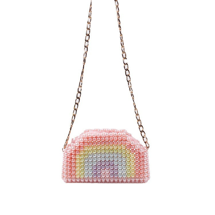 Earphone Chain Beaded Handmade Stylish Textured Crossbody Bags
