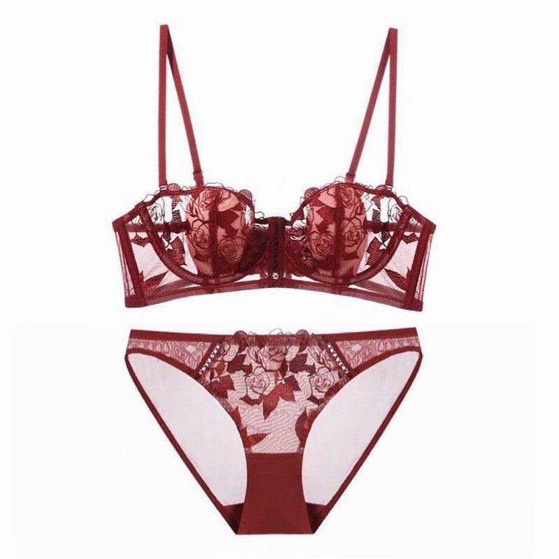 Lady Large Boob Concealing Soft Steel Lingerie Sets
