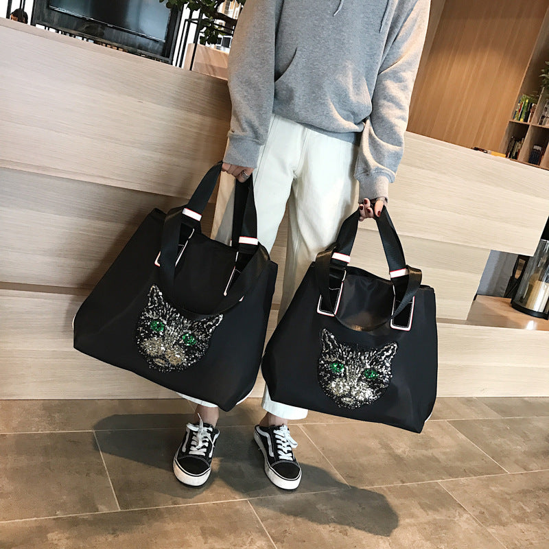 Trendy Sequins Excursion One Portable Fitness Travel Bags