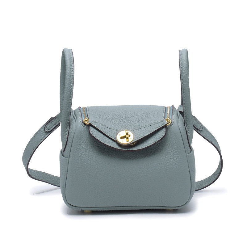 Layer Cowhide Lychee Pattern Lindy Doctor Genuine Shoulder Bags