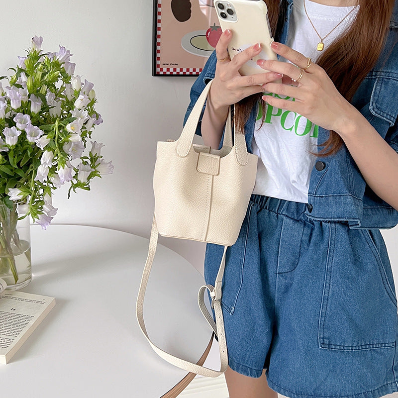 Korean Style Soft Texture Portable Personalized Vegetable Bucket Bags
