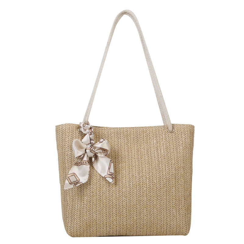 Women's Large Capacity Fashion Underarm Straw Shoulder Bags