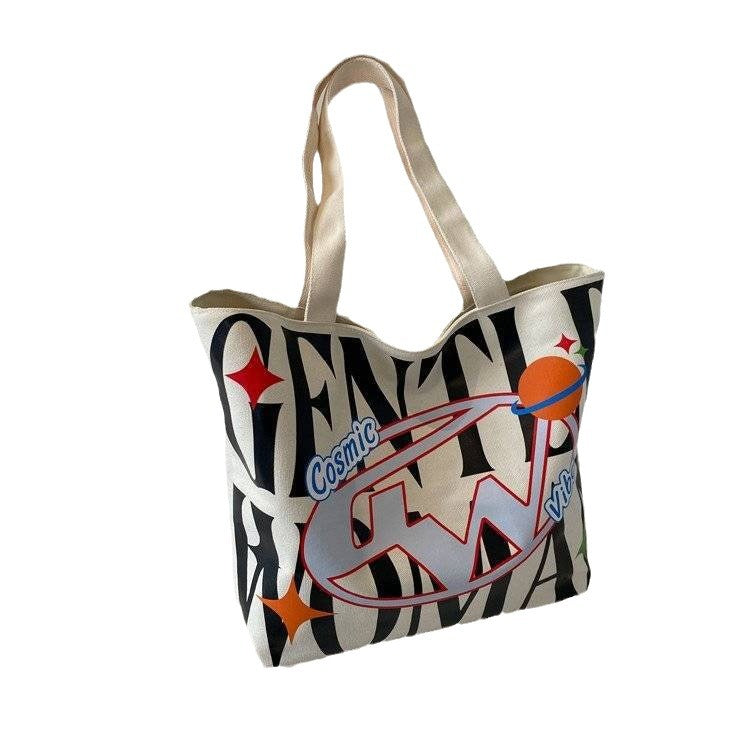 Women's Style Trendy Canvas Fashion Commuter Underarm Shoulder Bags