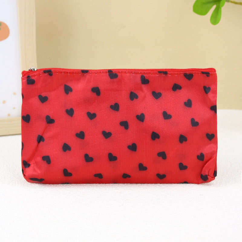 Beautiful Horizontal Storage Letter Jacquard Hand Cosmetic Bags