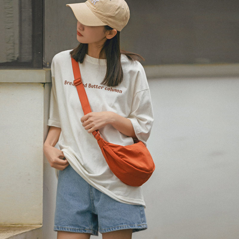 Women's Fitting Room Nylon Dumpling Cloth Crossbody Bags