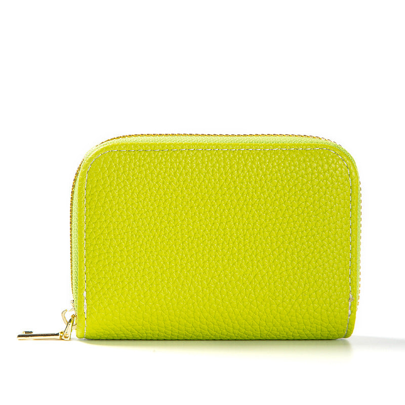 Attractive Swiping Expanding Multiple Slots Zipper Purses