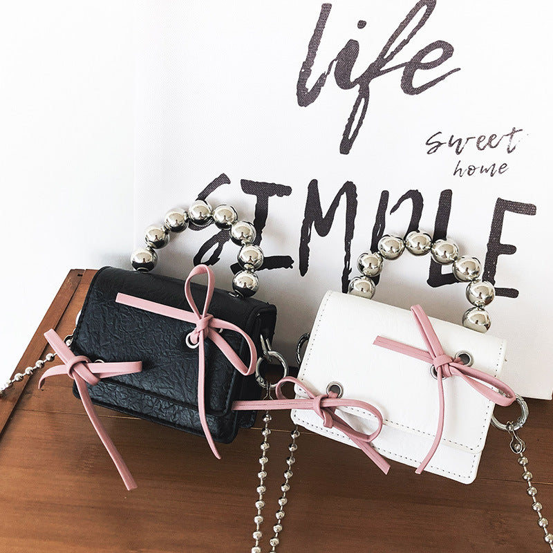 Black Pink Bow Mini Chain Cute Crossbody Bags