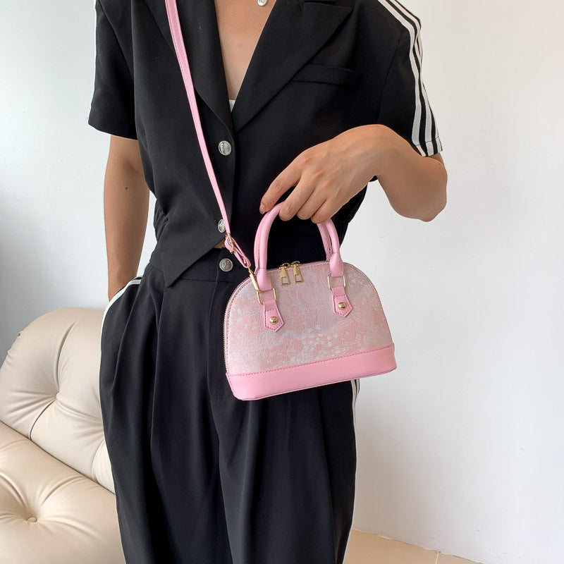 Women's Fashion Pattern Stitching Summer Simple Portable Crossbody Bags