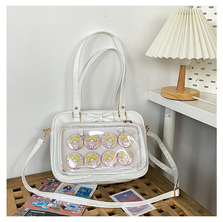 Women's Style Doll Portable Patent Leather Soft Crossbody Bags