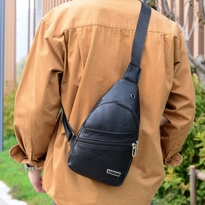 Men's Business Cell Storage Waterproof Leisure Men's Chest Bags