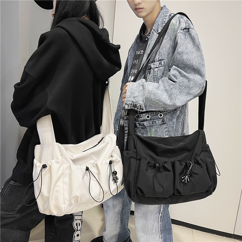 Women's & Men's Artistic Green Style Solid Color Couple Fashion Crossbody Bags