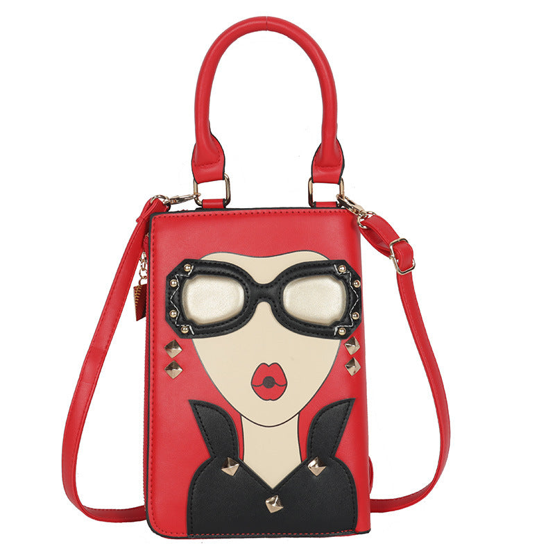 Women's Fashion Creative Spoof Fun Beauty Expression Crossbody Bags