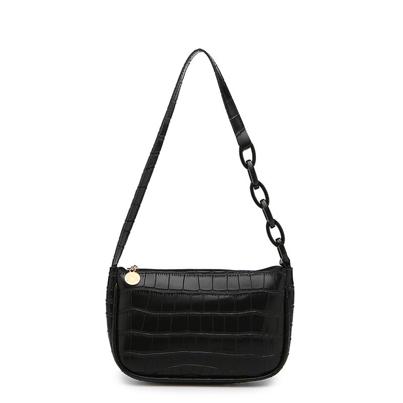 Women's Versatile Underarm Crocodile Pattern Fashion Shoulder Bags