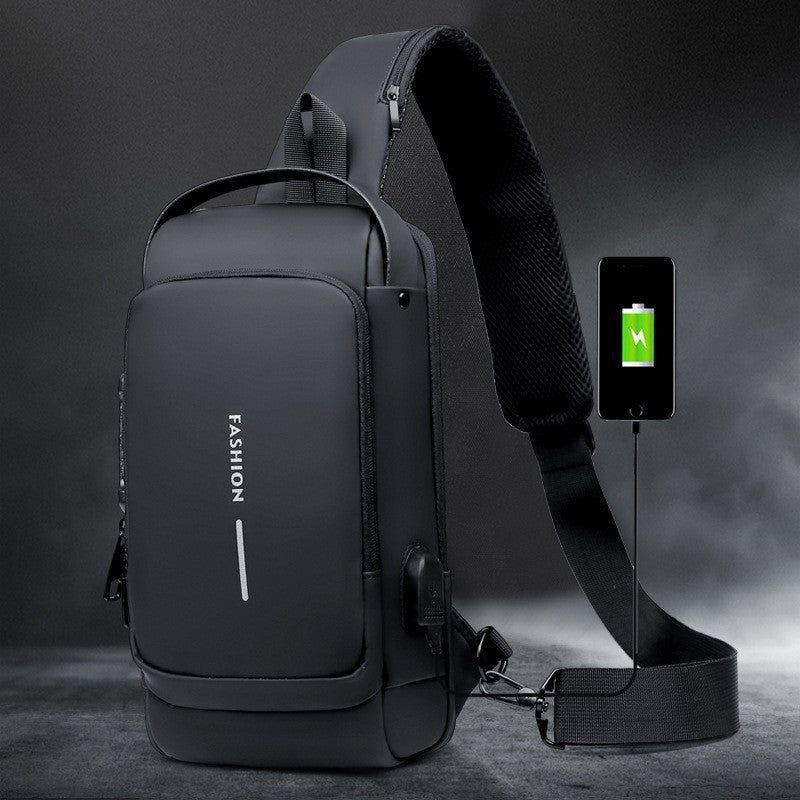 Men's Attractive Unique Graceful Motorcycle Password Men's Chest Bags