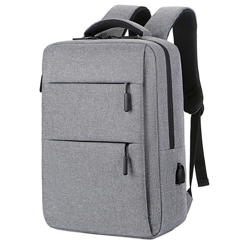 Cloth Double Zipper Waterproof Computer Business Backpacks