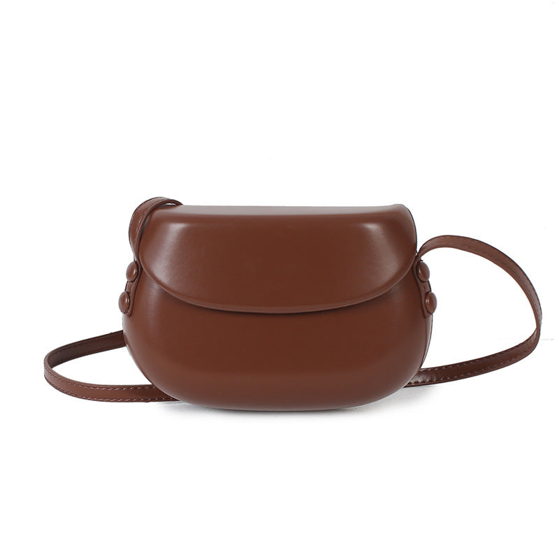 Summer Candy Color Large Pressure Cover Retro Easy Matching Saddle Crossbody Bags