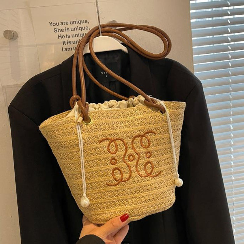 Female Summer Mori Fashion Retro Texture Crossbody Bags