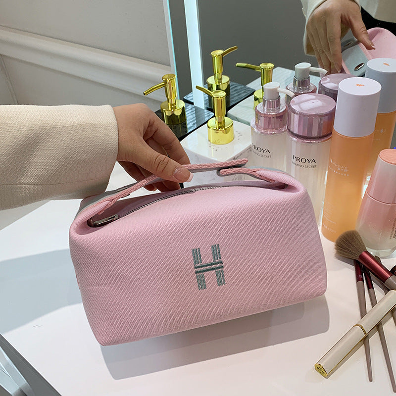 Korean Style Portable Canvas Cosmetics Storage Bags