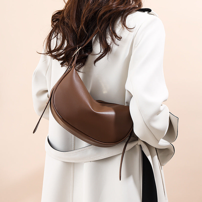 Women's High-grade Western Style Large Capacity Dumpling Shoulder Bags