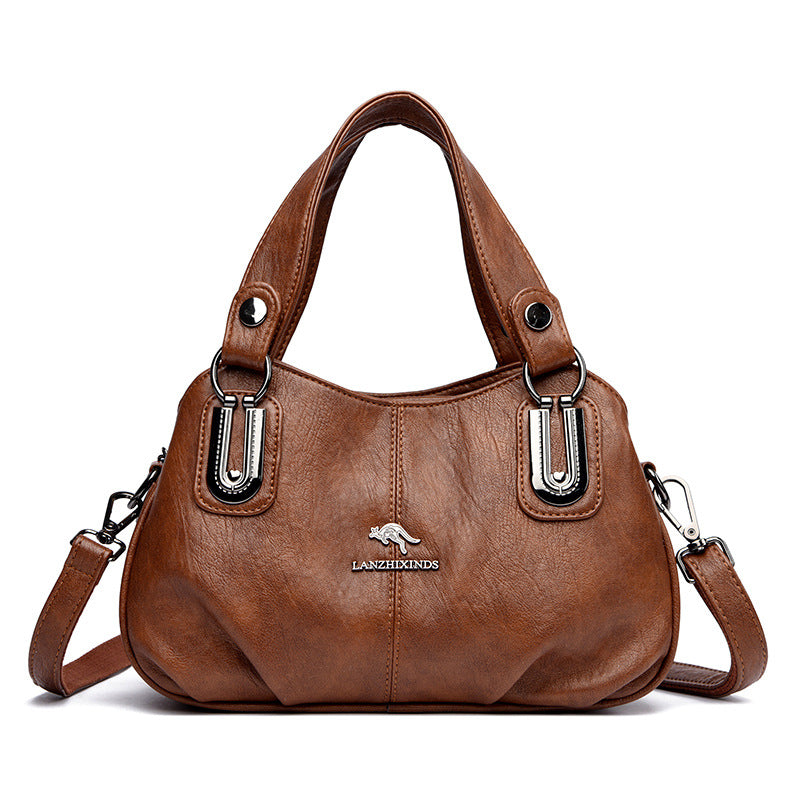 Classic Slouchy Large Capacity Shell Mother Handbags