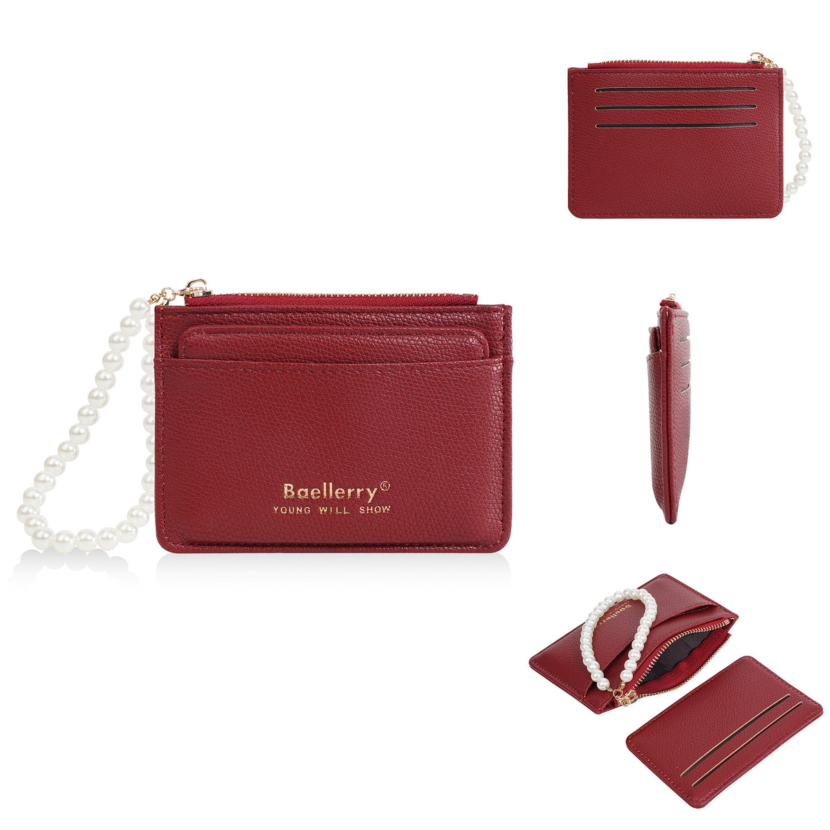 Multiple Slots High Sense Female Fashion Pearl Ladies Wallet