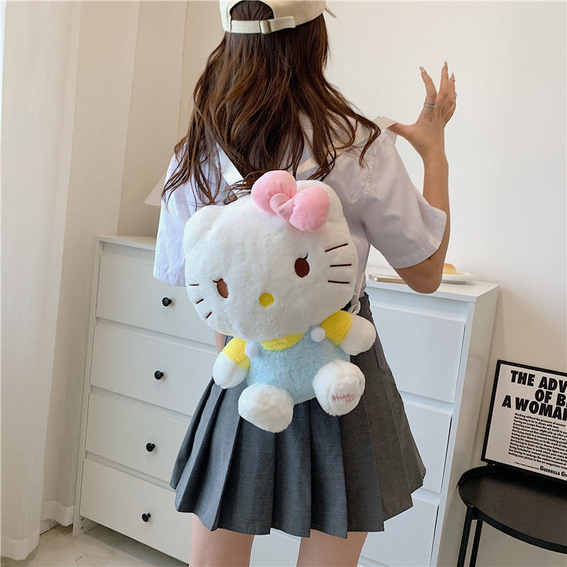 Casual Plush Cartoon Cute Clow Gift Backpacks