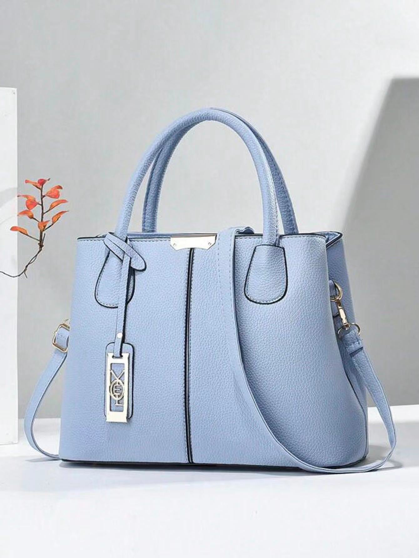 Women's Spring Iron Pendant Decorative Large Capacity Handbags