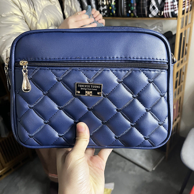 Women's Winter Korean Fashion Diamond Pattern Bags