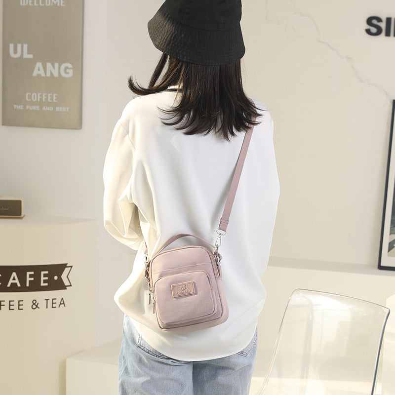 Women's Fashion Trendy Leisure Mobile Waterproof Nylon Crossbody Bags