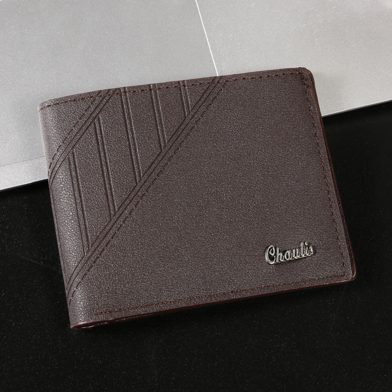 Men's Short Fashion Leisure Multiple Slots Large Men's Wallet