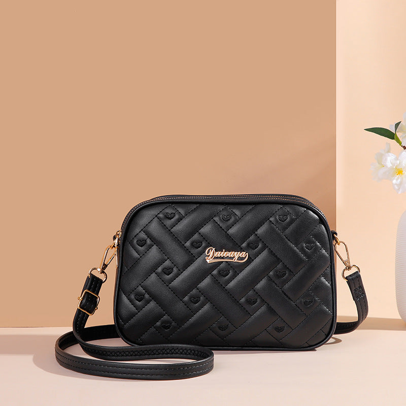 Versatile Women's Fashion Diamond Pocket Mobile Crossbody Bags